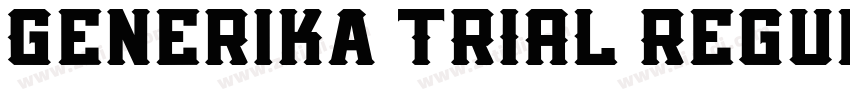 Generika TRIAL Regul字体转换